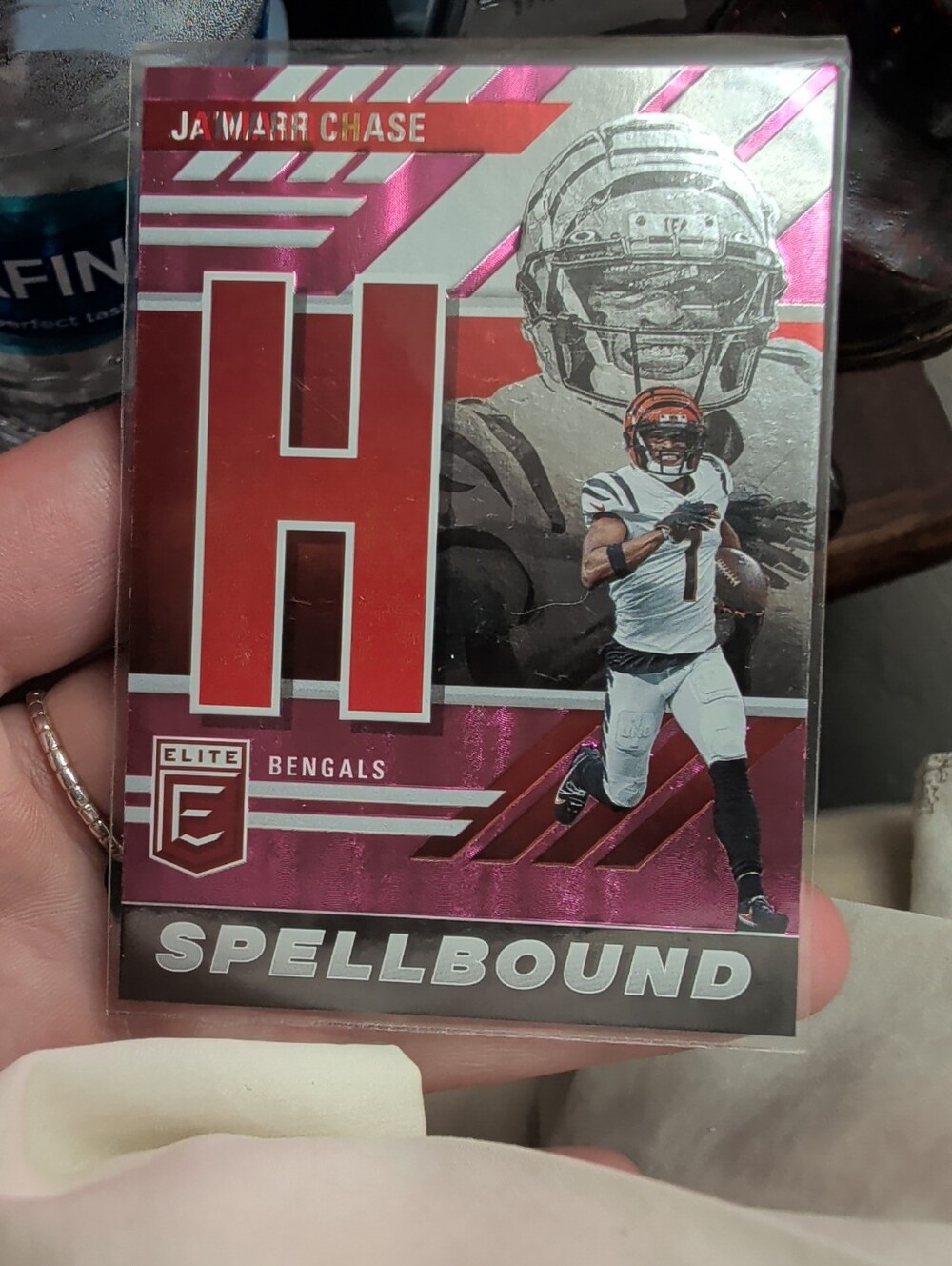 JA'MARR CHASE Panini Donruss Elite Spellbound H Pink SB-JC2